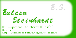 bulcsu steinhardt business card
